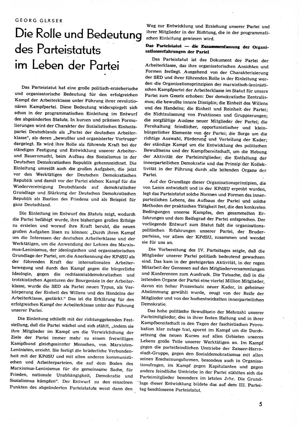 Neuer Weg (NW), Organ des Zentralkomitees (ZK) der SED (Sozialistische Einheitspartei Deutschlands) für alle Parteiarbeiter, 9. Jahrgang [Deutsche Demokratische Republik (DDR)] 1954, Heft 7/5 (NW ZK SED DDR 1954, H. 7/5)