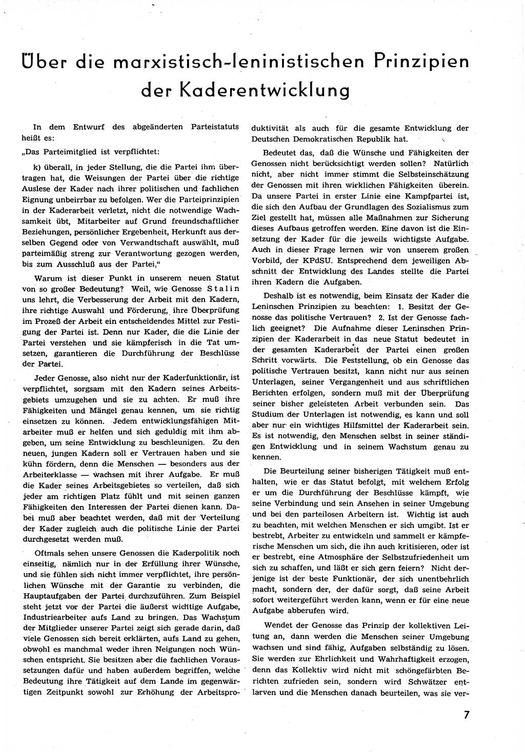 Neuer Weg (NW), Organ des Zentralkomitees (ZK) der SED (Sozialistische Einheitspartei Deutschlands) für alle Parteiarbeiter, 9. Jahrgang [Deutsche Demokratische Republik (DDR)] 1954, Heft 7/7 (NW ZK SED DDR 1954, H. 7/7)