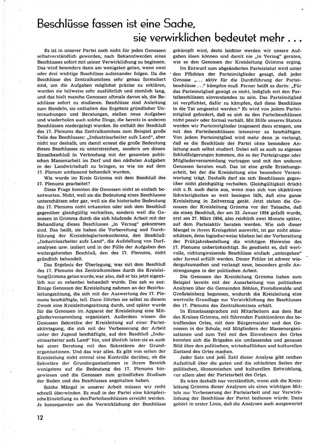 Neuer Weg (NW), Organ des Zentralkomitees (ZK) der SED (Sozialistische Einheitspartei Deutschlands) für alle Parteiarbeiter, 9. Jahrgang [Deutsche Demokratische Republik (DDR)] 1954, Heft 7/12 (NW ZK SED DDR 1954, H. 7/12)