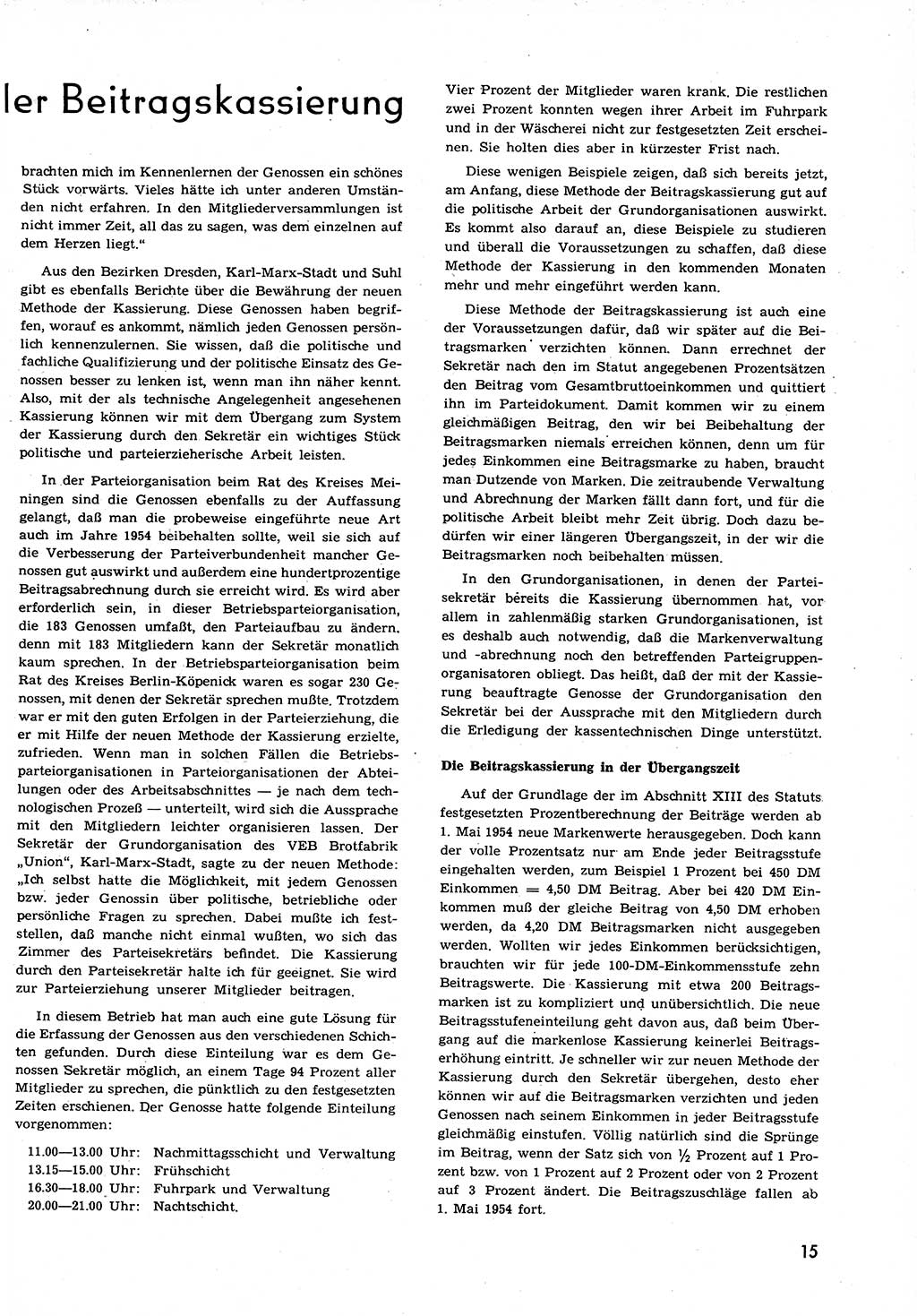 Neuer Weg (NW), Organ des Zentralkomitees (ZK) der SED (Sozialistische Einheitspartei Deutschlands) für alle Parteiarbeiter, 9. Jahrgang [Deutsche Demokratische Republik (DDR)] 1954, Heft 7/15 (NW ZK SED DDR 1954, H. 7/15)