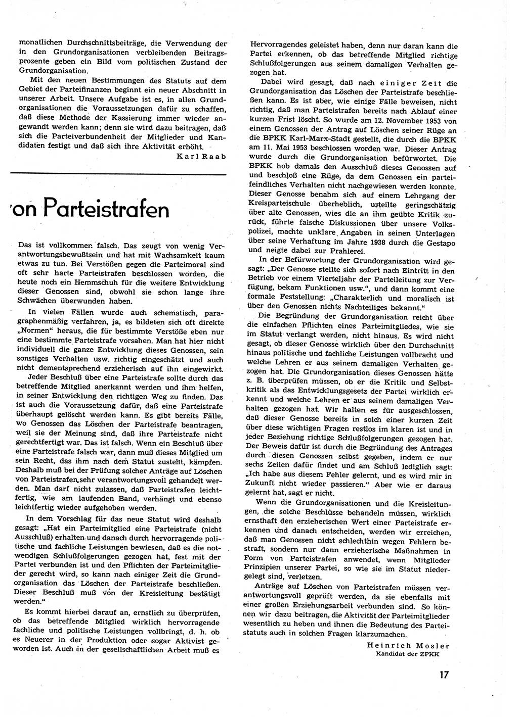 Neuer Weg (NW), Organ des Zentralkomitees (ZK) der SED (Sozialistische Einheitspartei Deutschlands) für alle Parteiarbeiter, 9. Jahrgang [Deutsche Demokratische Republik (DDR)] 1954, Heft 7/17 (NW ZK SED DDR 1954, H. 7/17)