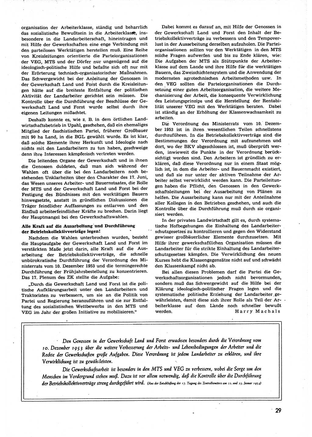Neuer Weg (NW), Organ des Zentralkomitees (ZK) der SED (Sozialistische Einheitspartei Deutschlands) für alle Parteiarbeiter, 9. Jahrgang [Deutsche Demokratische Republik (DDR)] 1954, Heft 7/29 (NW ZK SED DDR 1954, H. 7/29)