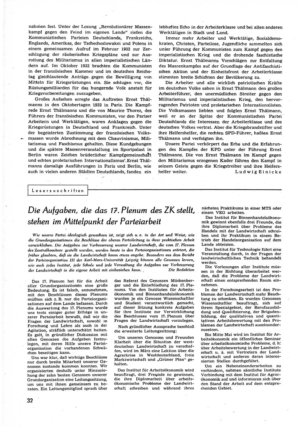 Neuer Weg (NW), Organ des Zentralkomitees (ZK) der SED (Sozialistische Einheitspartei Deutschlands) für alle Parteiarbeiter, 9. Jahrgang [Deutsche Demokratische Republik (DDR)] 1954, Heft 7/32 (NW ZK SED DDR 1954, H. 7/32)