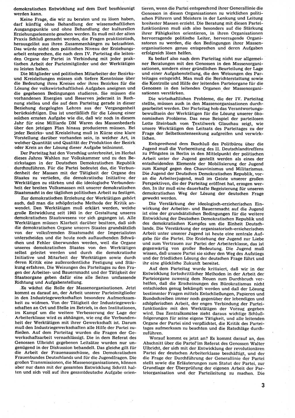 Neuer Weg (NW), Organ des Zentralkomitees (ZK) der SED (Sozialistische Einheitspartei Deutschlands) für alle Parteiarbeiter, 9. Jahrgang [Deutsche Demokratische Republik (DDR)] 1954, Heft 8/3 (NW ZK SED DDR 1954, H. 8/3)