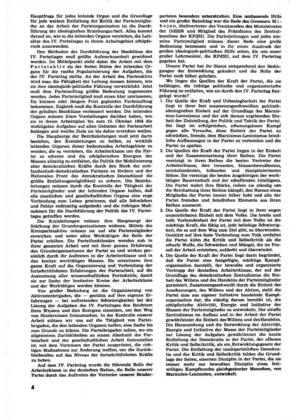 Neuer Weg (NW), Organ des Zentralkomitees (ZK) der SED (Sozialistische Einheitspartei Deutschlands) für alle Parteiarbeiter, 9. Jahrgang [Deutsche Demokratische Republik (DDR)] 1954, Heft 8/4 (NW ZK SED DDR 1954, H. 8/4)