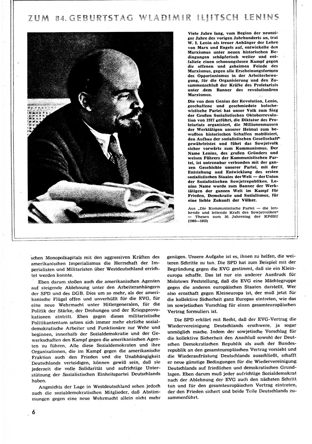 Neuer Weg (NW), Organ des Zentralkomitees (ZK) der SED (Sozialistische Einheitspartei Deutschlands) für alle Parteiarbeiter, 9. Jahrgang [Deutsche Demokratische Republik (DDR)] 1954, Heft 8/6 (NW ZK SED DDR 1954, H. 8/6)