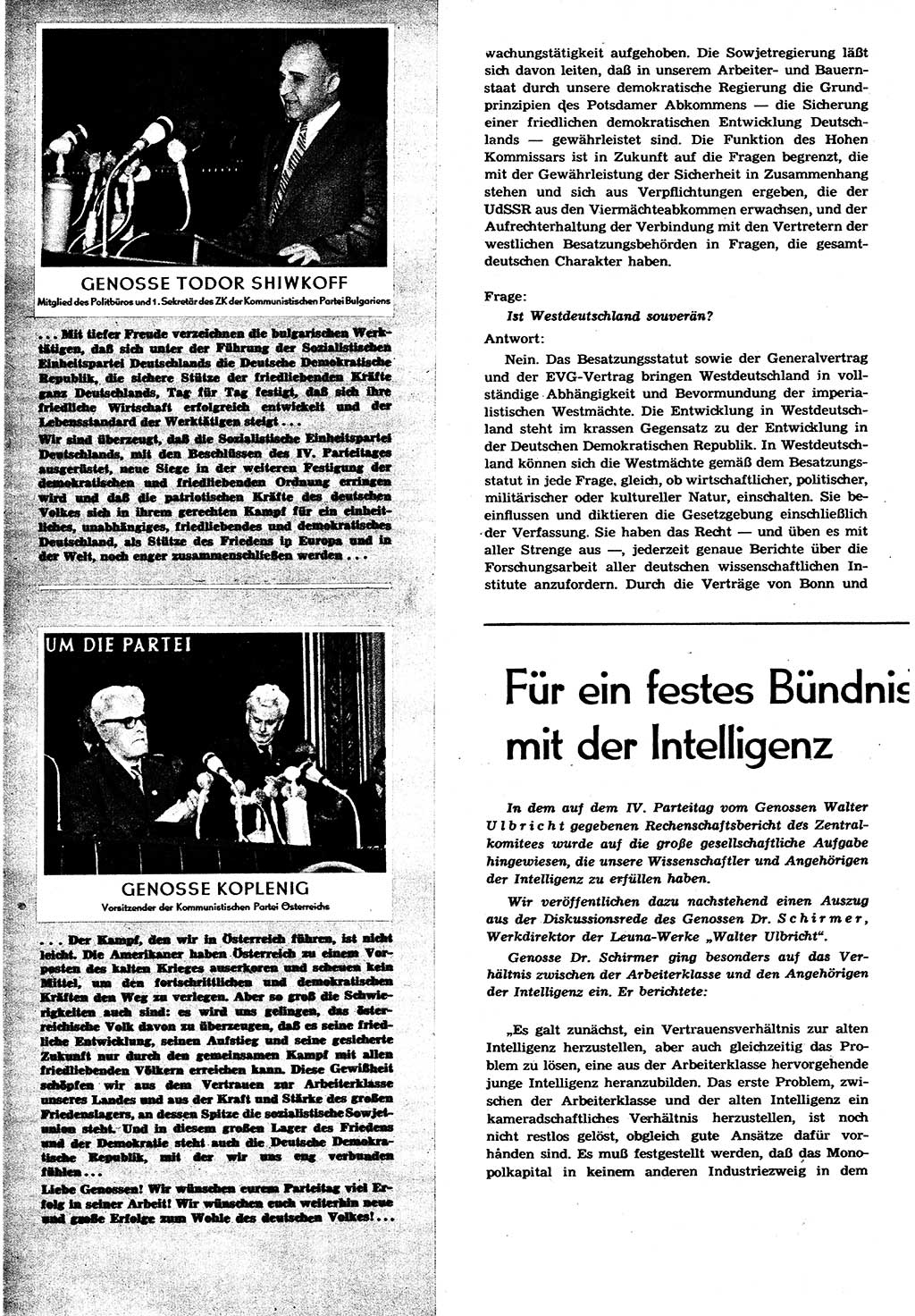 Neuer Weg (NW), Organ des Zentralkomitees (ZK) der SED (Sozialistische Einheitspartei Deutschlands) für alle Parteiarbeiter, 9. Jahrgang [Deutsche Demokratische Republik (DDR)] 1954, Heft 8/12 (NW ZK SED DDR 1954, H. 8/12)