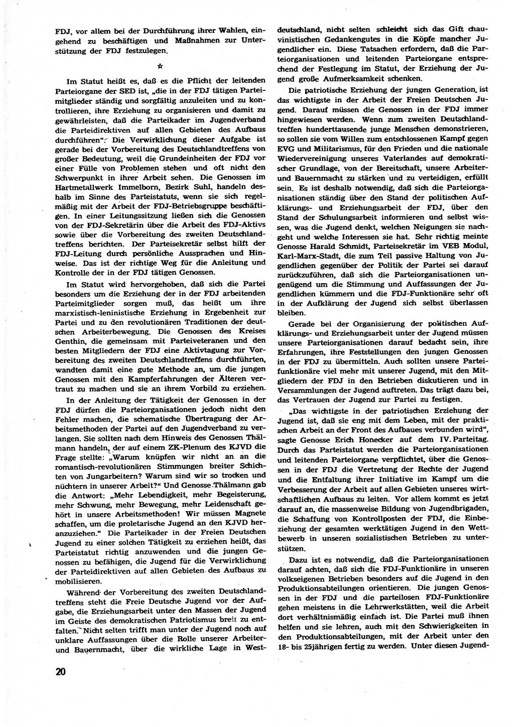 Neuer Weg (NW), Organ des Zentralkomitees (ZK) der SED (Sozialistische Einheitspartei Deutschlands) für alle Parteiarbeiter, 9. Jahrgang [Deutsche Demokratische Republik (DDR)] 1954, Heft 8/20 (NW ZK SED DDR 1954, H. 8/20)
