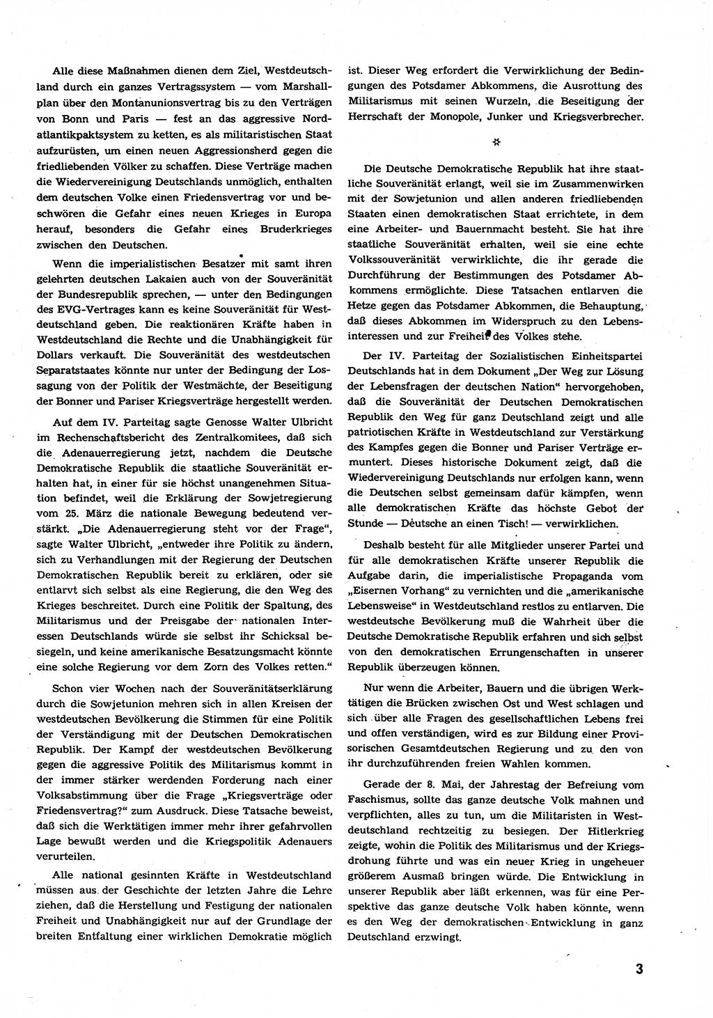 Neuer Weg (NW), Organ des Zentralkomitees (ZK) der SED (Sozialistische Einheitspartei Deutschlands) für alle Parteiarbeiter, 9. Jahrgang [Deutsche Demokratische Republik (DDR)] 1954, Heft 9/3 (NW ZK SED DDR 1954, H. 9/3)