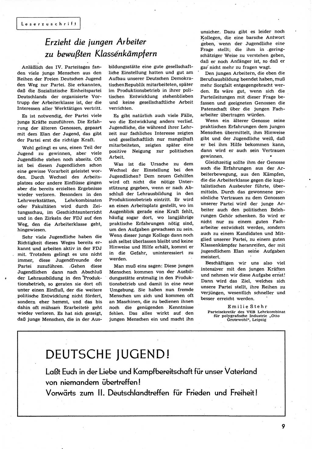 Neuer Weg (NW), Organ des Zentralkomitees (ZK) der SED (Sozialistische Einheitspartei Deutschlands) für alle Parteiarbeiter, 9. Jahrgang [Deutsche Demokratische Republik (DDR)] 1954, Heft 9/9 (NW ZK SED DDR 1954, H. 9/9)