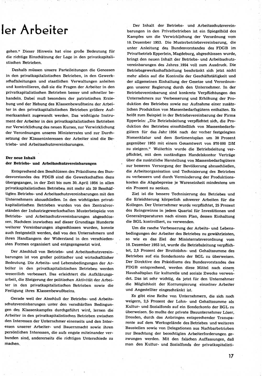 Neuer Weg (NW), Organ des Zentralkomitees (ZK) der SED (Sozialistische Einheitspartei Deutschlands) für alle Parteiarbeiter, 9. Jahrgang [Deutsche Demokratische Republik (DDR)] 1954, Heft 9/17 (NW ZK SED DDR 1954, H. 9/17)