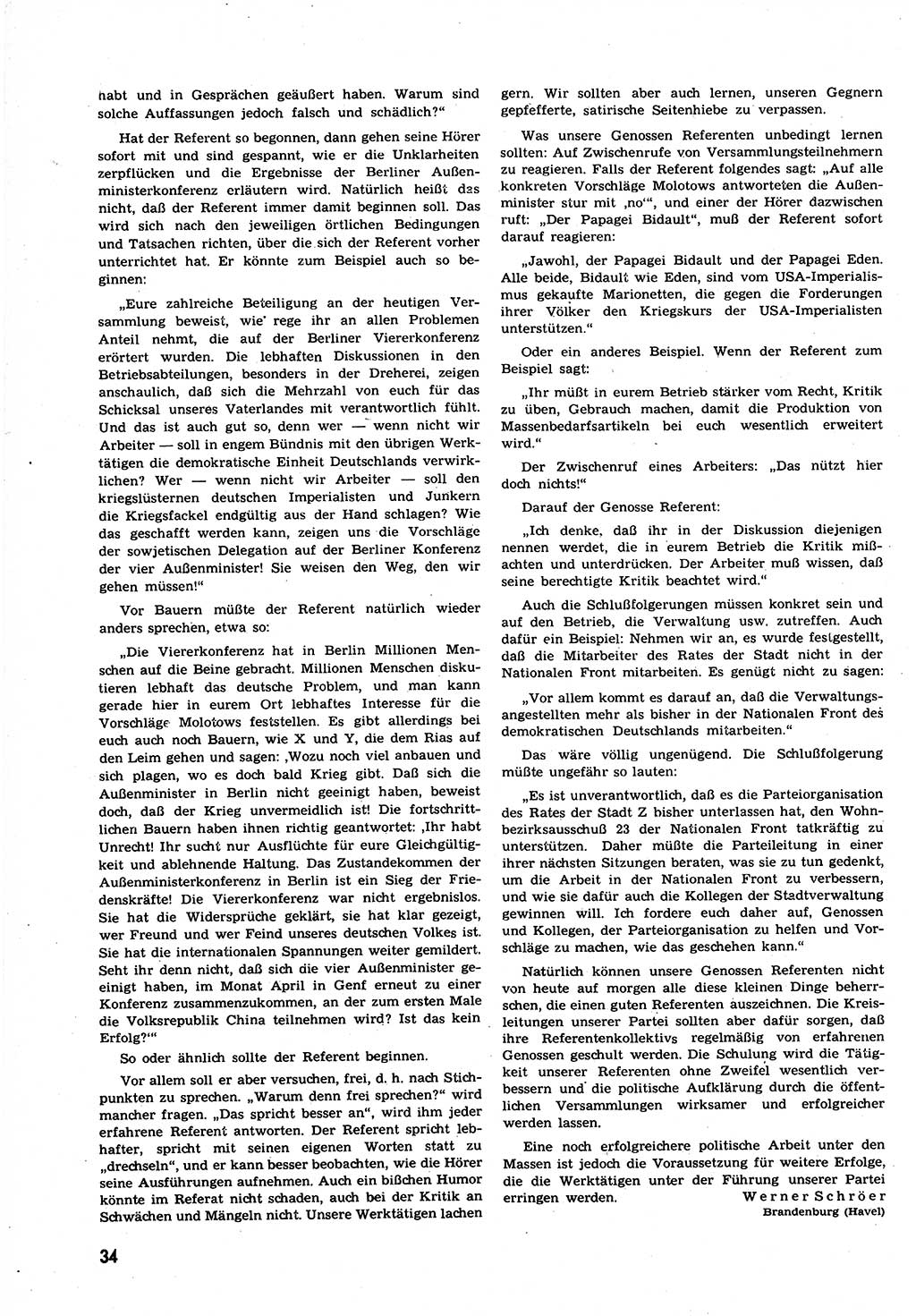 Neuer Weg (NW), Organ des Zentralkomitees (ZK) der SED (Sozialistische Einheitspartei Deutschlands) für alle Parteiarbeiter, 9. Jahrgang [Deutsche Demokratische Republik (DDR)] 1954, Heft 9/34 (NW ZK SED DDR 1954, H. 9/34)