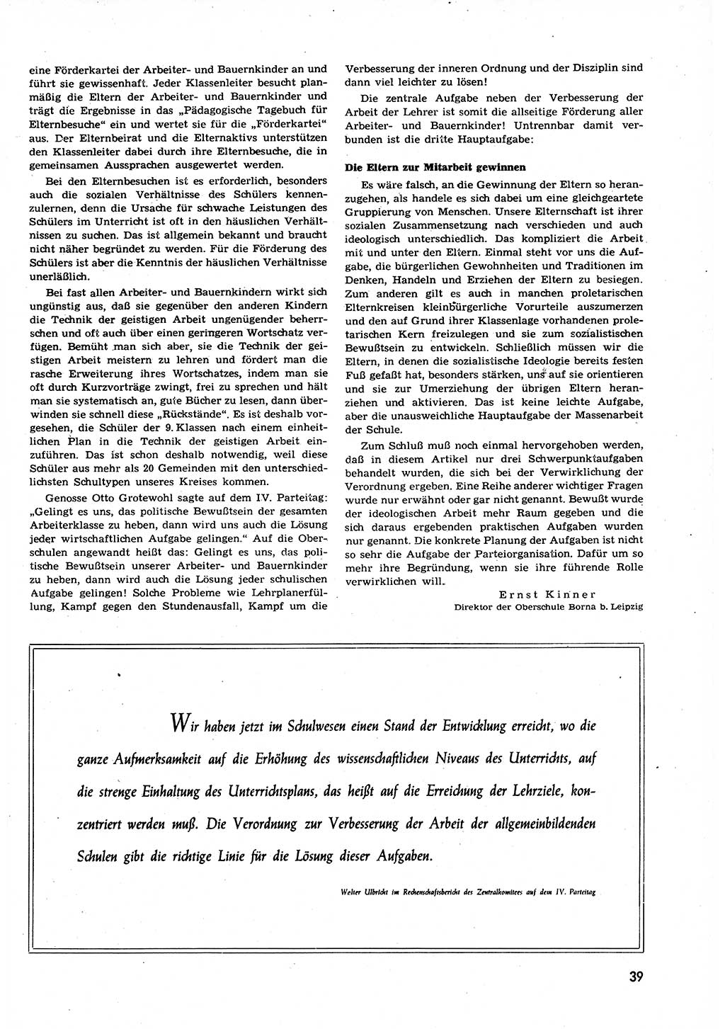 Neuer Weg (NW), Organ des Zentralkomitees (ZK) der SED (Sozialistische Einheitspartei Deutschlands) für alle Parteiarbeiter, 9. Jahrgang [Deutsche Demokratische Republik (DDR)] 1954, Heft 9/39 (NW ZK SED DDR 1954, H. 9/39)