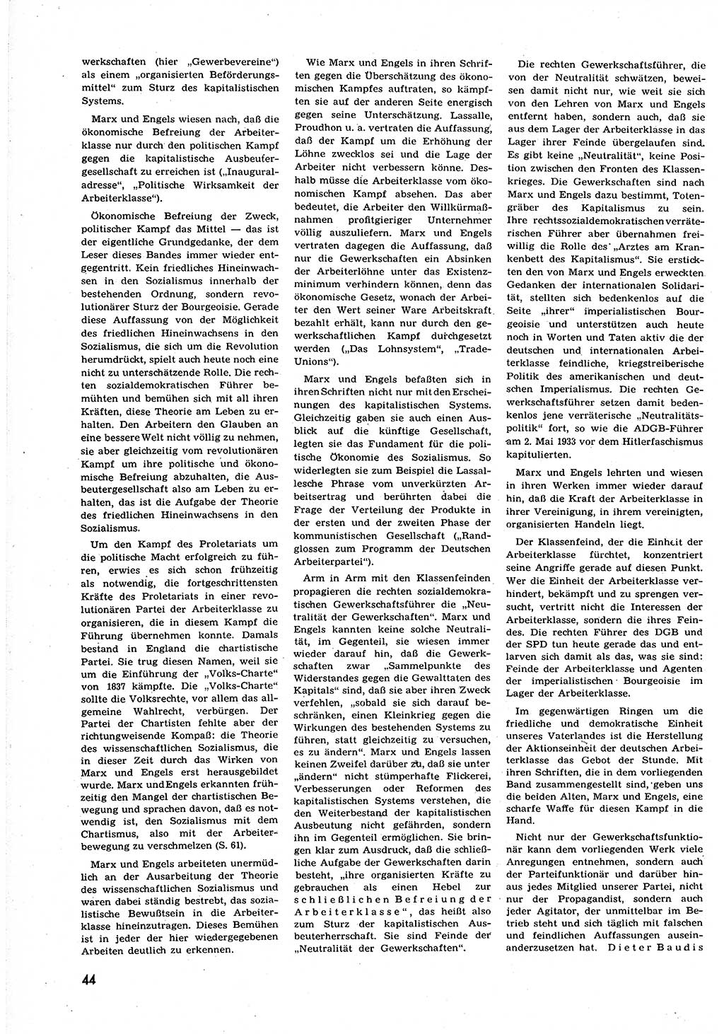 Neuer Weg (NW), Organ des Zentralkomitees (ZK) der SED (Sozialistische Einheitspartei Deutschlands) für alle Parteiarbeiter, 9. Jahrgang [Deutsche Demokratische Republik (DDR)] 1954, Heft 9/44 (NW ZK SED DDR 1954, H. 9/44)