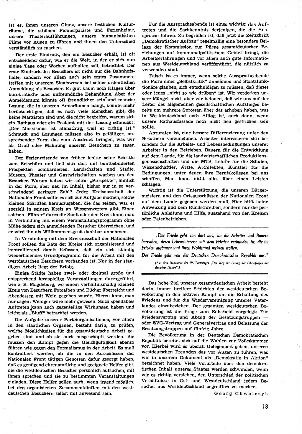 Neuer Weg (NW), Organ des Zentralkomitees (ZK) der SED (Sozialistische Einheitspartei Deutschlands) für alle Parteiarbeiter, 9. Jahrgang [Deutsche Demokratische Republik (DDR)] 1954, Heft 10/13 (NW ZK SED DDR 1954, H. 10/13)
