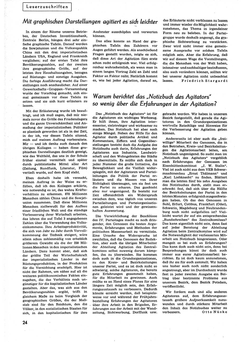 Neuer Weg (NW), Organ des Zentralkomitees (ZK) der SED (Sozialistische Einheitspartei Deutschlands) für alle Parteiarbeiter, 9. Jahrgang [Deutsche Demokratische Republik (DDR)] 1954, Heft 10/24 (NW ZK SED DDR 1954, H. 10/24)