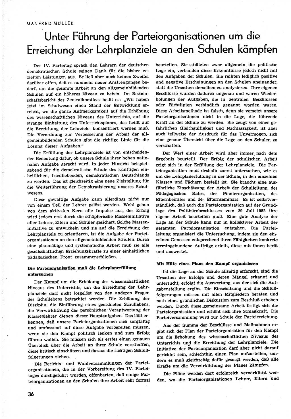 Neuer Weg (NW), Organ des Zentralkomitees (ZK) der SED (Sozialistische Einheitspartei Deutschlands) für alle Parteiarbeiter, 9. Jahrgang [Deutsche Demokratische Republik (DDR)] 1954, Heft 10/36 (NW ZK SED DDR 1954, H. 10/36)