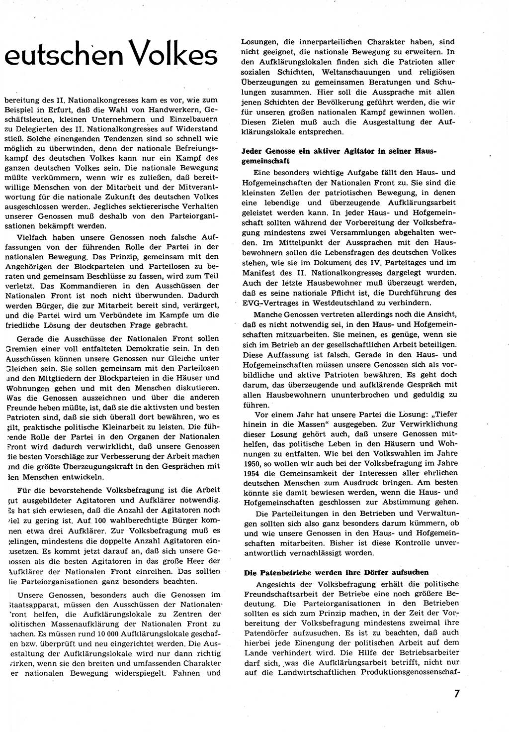 Neuer Weg (NW), Organ des Zentralkomitees (ZK) der SED (Sozialistische Einheitspartei Deutschlands) fÃ¼r alle Parteiarbeiter, 9. Jahrgang [Deutsche Demokratische Republik (DDR)] 1954, Heft 11/7 (NW ZK SED DDR 1954, H. 11/7)