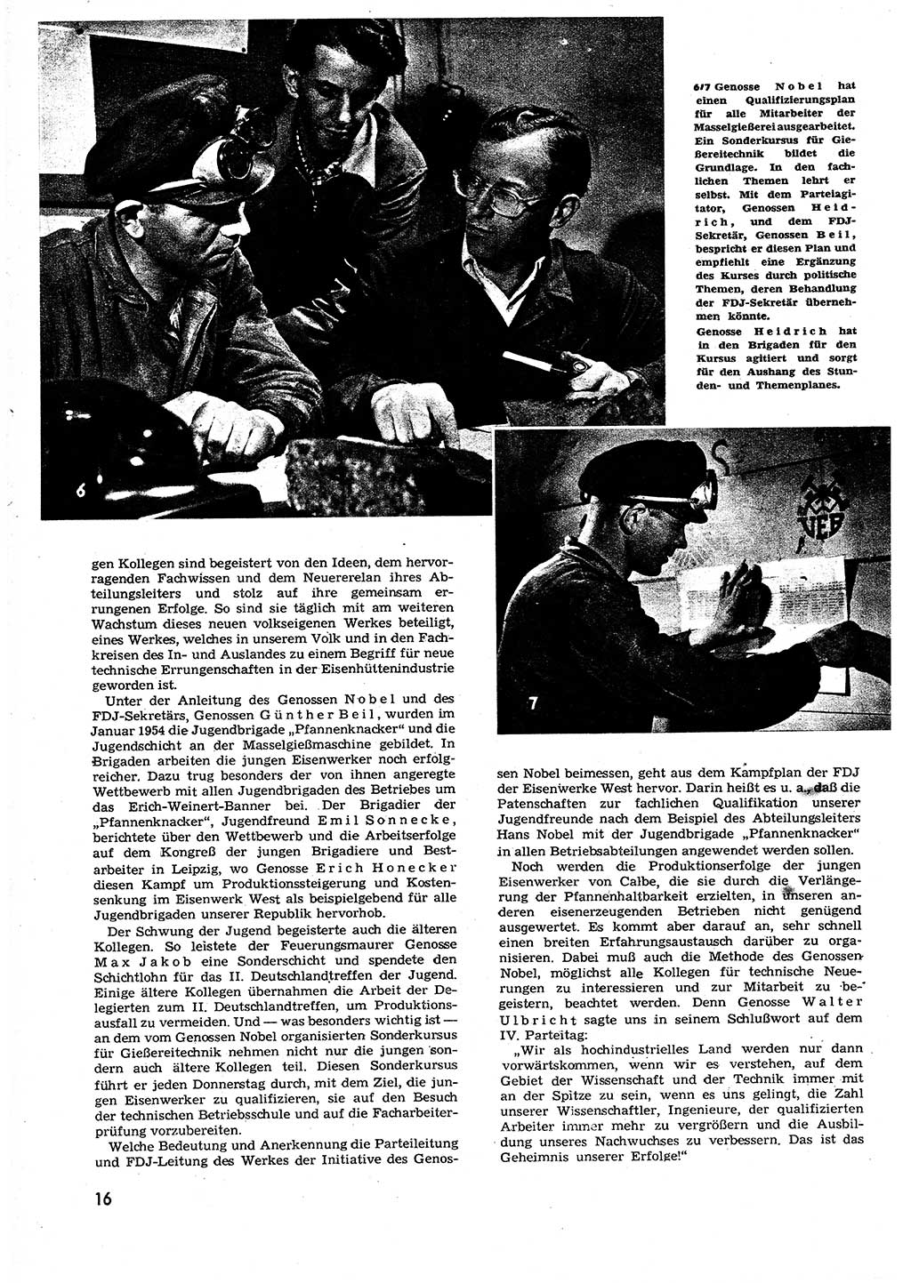Neuer Weg (NW), Organ des Zentralkomitees (ZK) der SED (Sozialistische Einheitspartei Deutschlands) für alle Parteiarbeiter, 9. Jahrgang [Deutsche Demokratische Republik (DDR)] 1954, Heft 11/16 (NW ZK SED DDR 1954, H. 11/16)