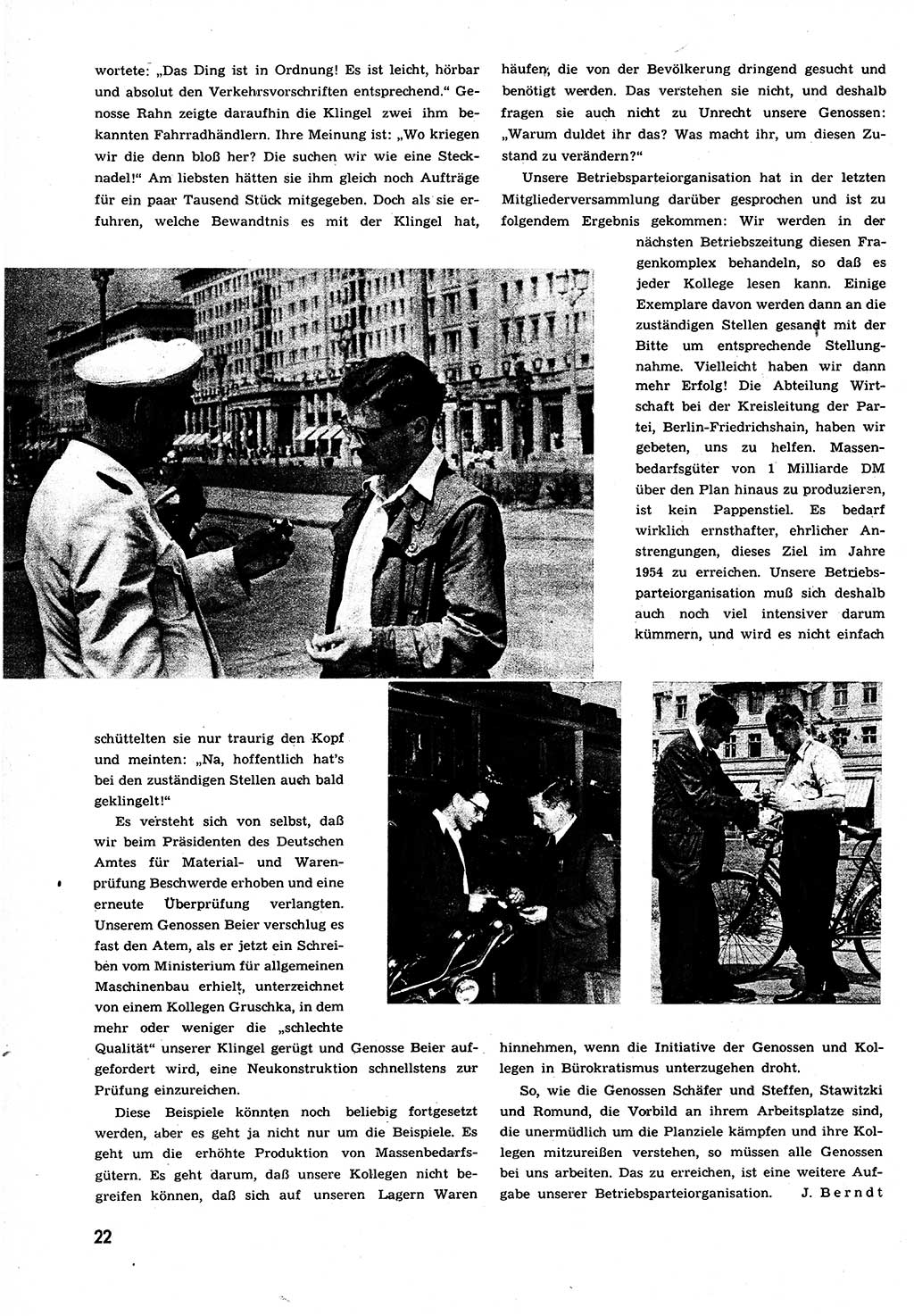 Neuer Weg (NW), Organ des Zentralkomitees (ZK) der SED (Sozialistische Einheitspartei Deutschlands) für alle Parteiarbeiter, 9. Jahrgang [Deutsche Demokratische Republik (DDR)] 1954, Heft 11/22 (NW ZK SED DDR 1954, H. 11/22)