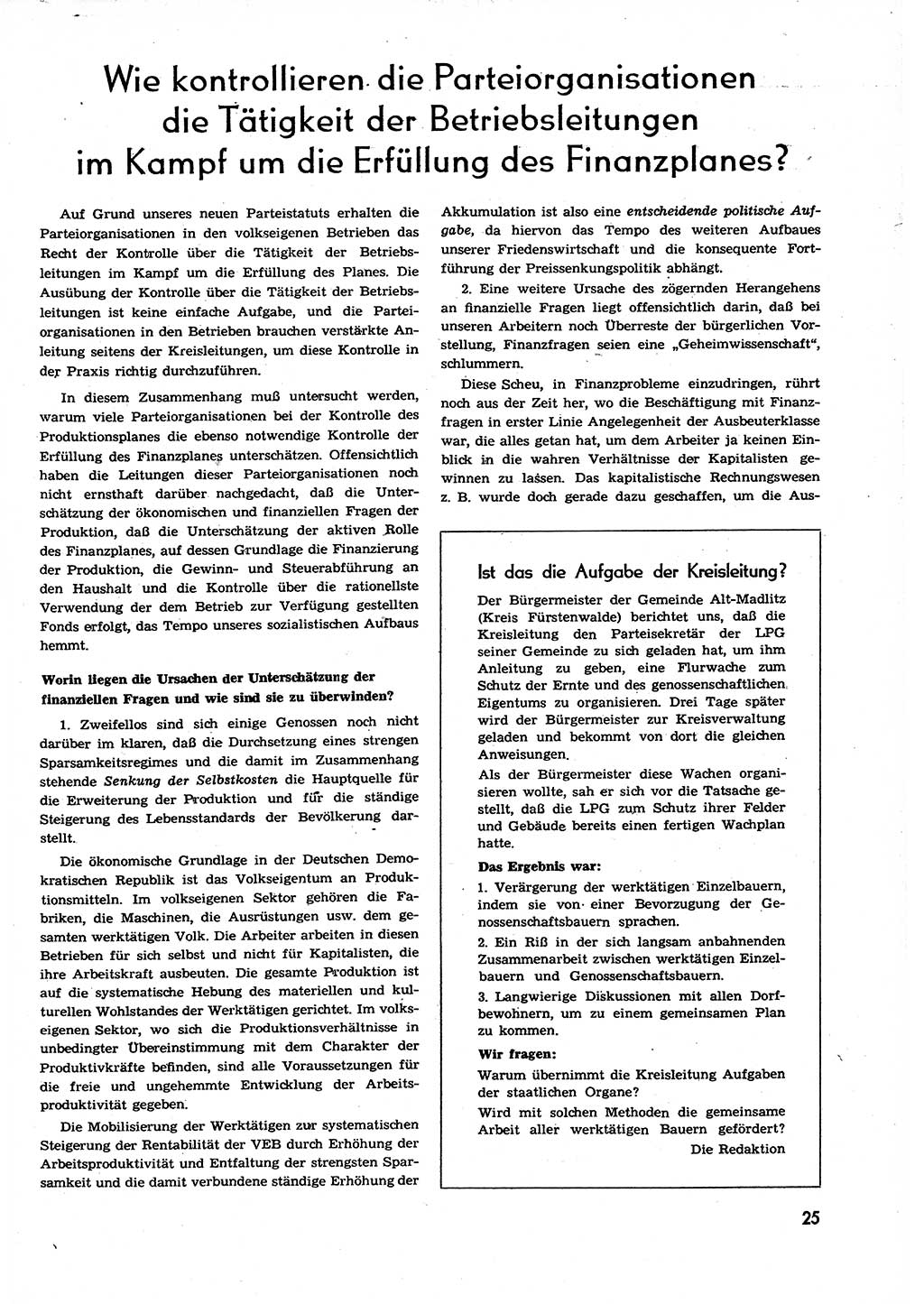 Neuer Weg (NW), Organ des Zentralkomitees (ZK) der SED (Sozialistische Einheitspartei Deutschlands) für alle Parteiarbeiter, 9. Jahrgang [Deutsche Demokratische Republik (DDR)] 1954, Heft 11/25 (NW ZK SED DDR 1954, H. 11/25)