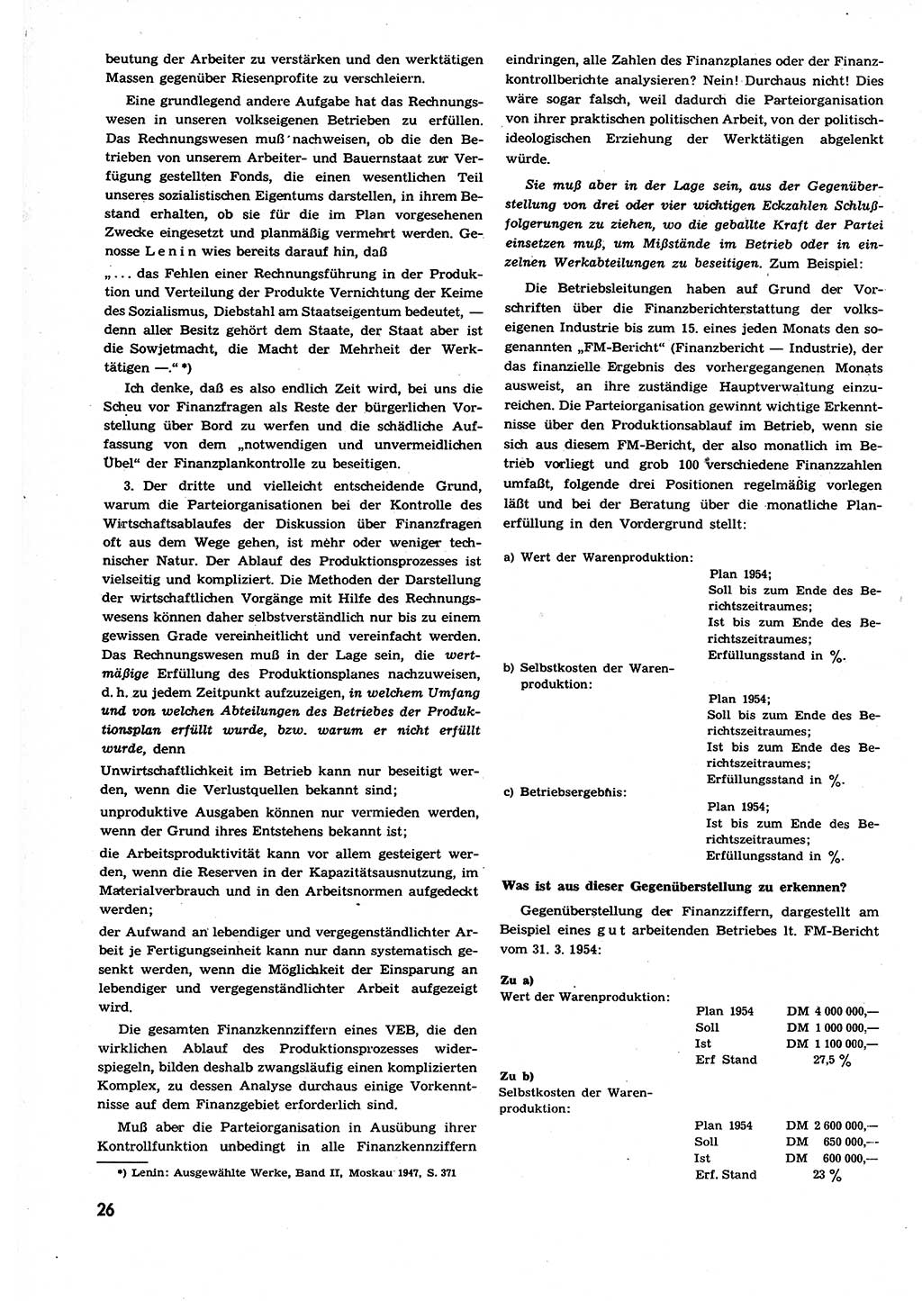 Neuer Weg (NW), Organ des Zentralkomitees (ZK) der SED (Sozialistische Einheitspartei Deutschlands) für alle Parteiarbeiter, 9. Jahrgang [Deutsche Demokratische Republik (DDR)] 1954, Heft 11/26 (NW ZK SED DDR 1954, H. 11/26)