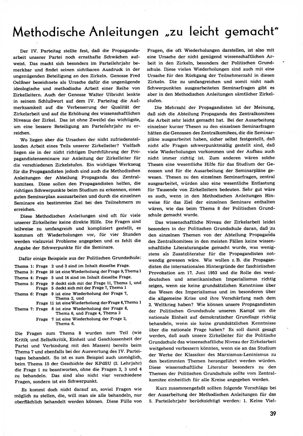 Neuer Weg (NW), Organ des Zentralkomitees (ZK) der SED (Sozialistische Einheitspartei Deutschlands) für alle Parteiarbeiter, 9. Jahrgang [Deutsche Demokratische Republik (DDR)] 1954, Heft 11/39 (NW ZK SED DDR 1954, H. 11/39)