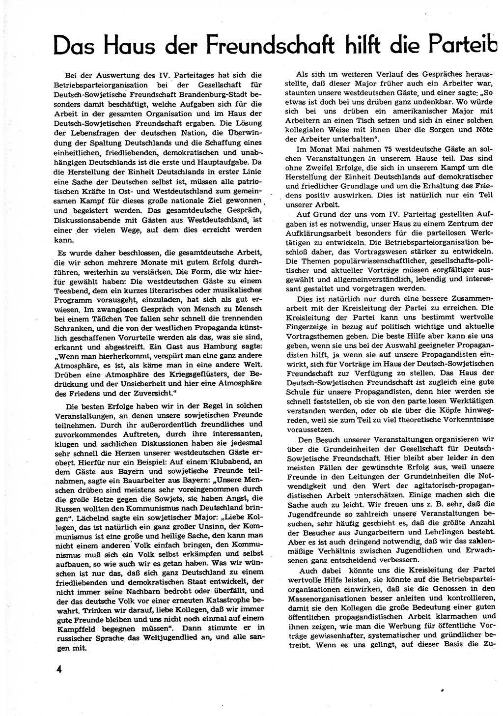 Neuer Weg (NW), Organ des Zentralkomitees (ZK) der SED (Sozialistische Einheitspartei Deutschlands) für alle Parteiarbeiter, 9. Jahrgang [Deutsche Demokratische Republik (DDR)] 1954, Heft 12/4 (NW ZK SED DDR 1954, H. 12/4)