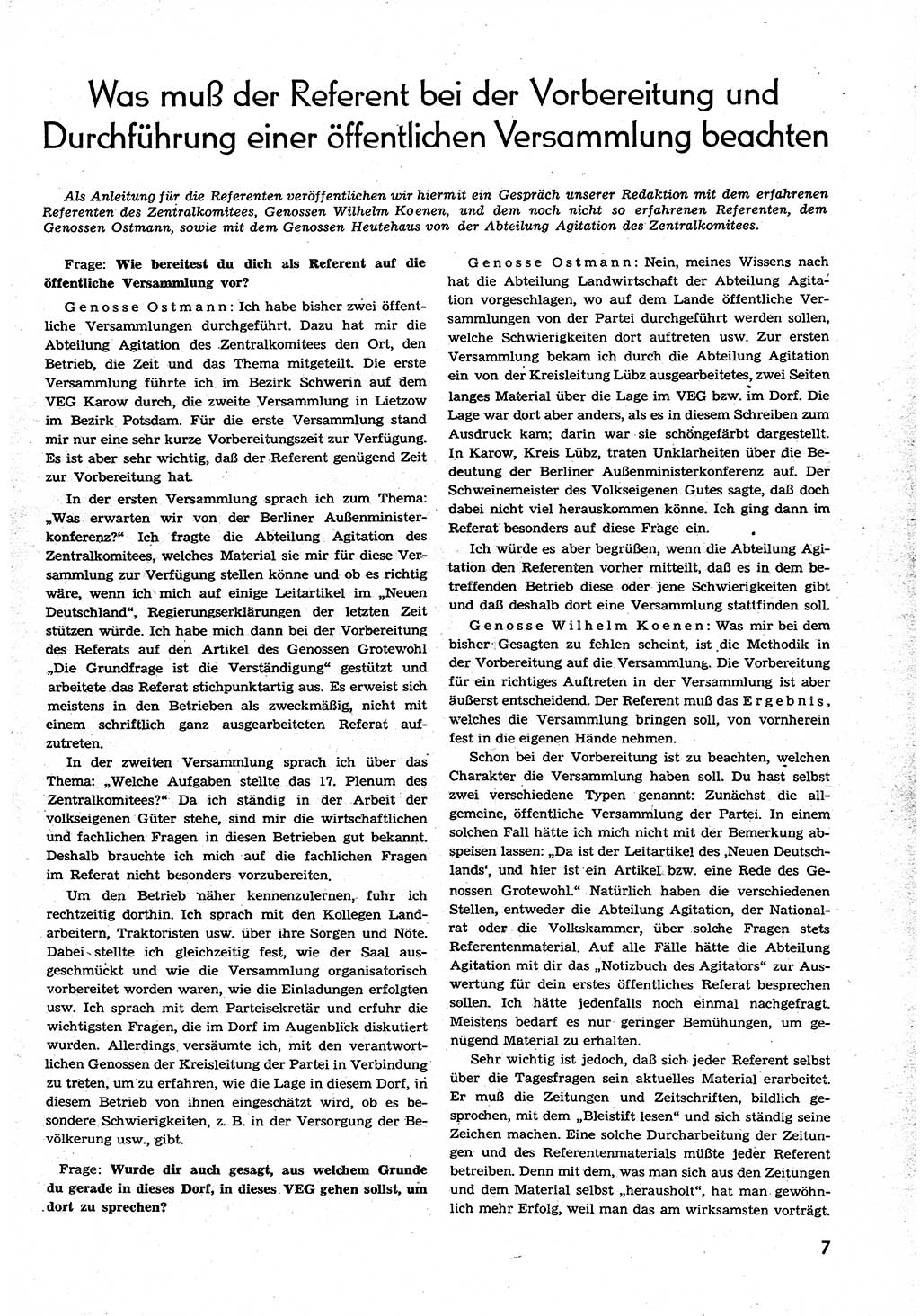 Neuer Weg (NW), Organ des Zentralkomitees (ZK) der SED (Sozialistische Einheitspartei Deutschlands) für alle Parteiarbeiter, 9. Jahrgang [Deutsche Demokratische Republik (DDR)] 1954, Heft 12/7 (NW ZK SED DDR 1954, H. 12/7)