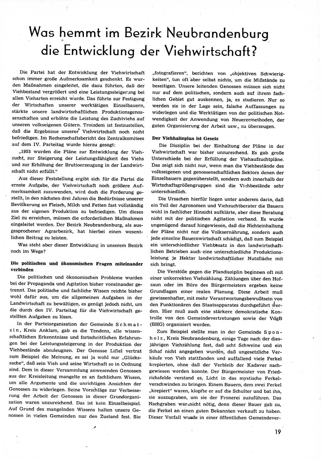Neuer Weg (NW), Organ des Zentralkomitees (ZK) der SED (Sozialistische Einheitspartei Deutschlands) für alle Parteiarbeiter, 9. Jahrgang [Deutsche Demokratische Republik (DDR)] 1954, Heft 12/19 (NW ZK SED DDR 1954, H. 12/19)