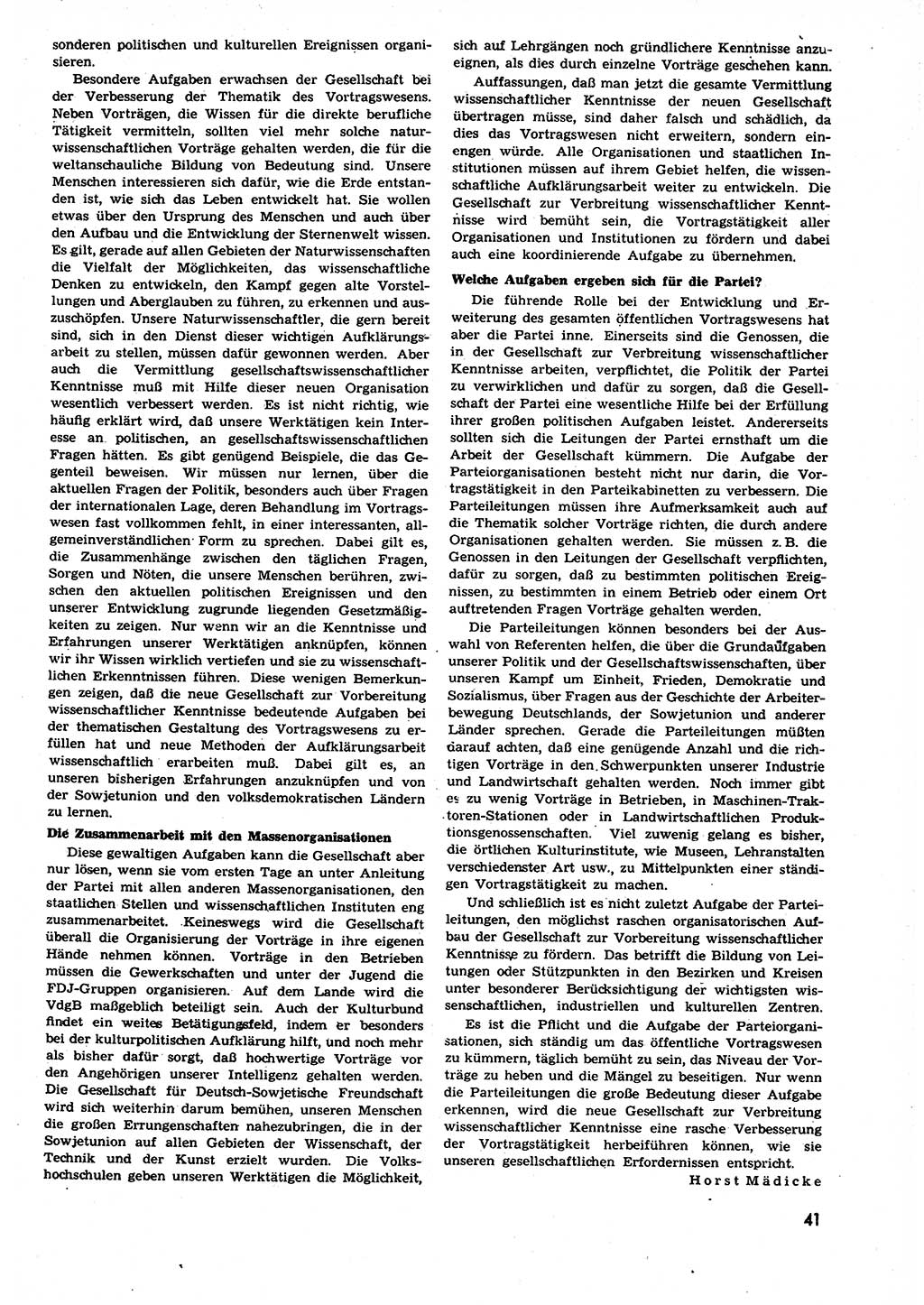 Neuer Weg (NW), Organ des Zentralkomitees (ZK) der SED (Sozialistische Einheitspartei Deutschlands) für alle Parteiarbeiter, 9. Jahrgang [Deutsche Demokratische Republik (DDR)] 1954, Heft 12/41 (NW ZK SED DDR 1954, H. 12/41)