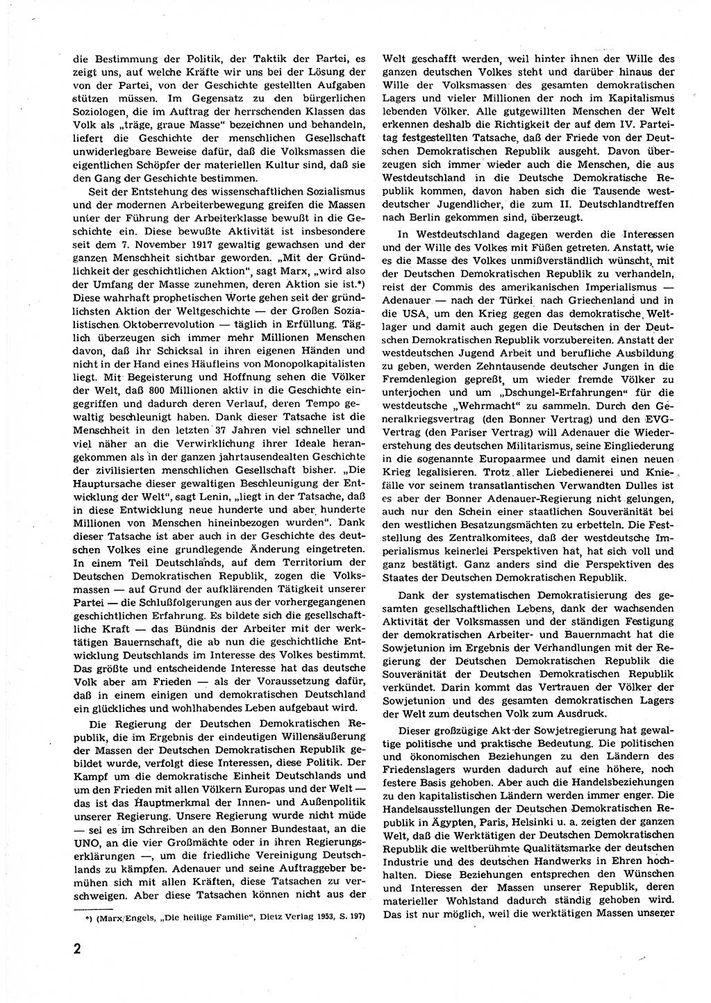 Neuer Weg (NW), Organ des Zentralkomitees (ZK) der SED (Sozialistische Einheitspartei Deutschlands) für alle Parteiarbeiter, 9. Jahrgang [Deutsche Demokratische Republik (DDR)] 1954, Heft 13/2 (NW ZK SED DDR 1954, H. 13/2)