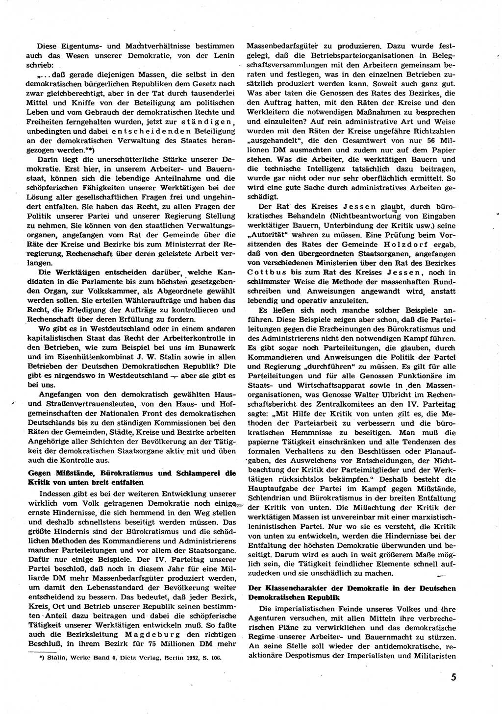 Neuer Weg (NW), Organ des Zentralkomitees (ZK) der SED (Sozialistische Einheitspartei Deutschlands) für alle Parteiarbeiter, 9. Jahrgang [Deutsche Demokratische Republik (DDR)] 1954, Heft 13/5 (NW ZK SED DDR 1954, H. 13/5)