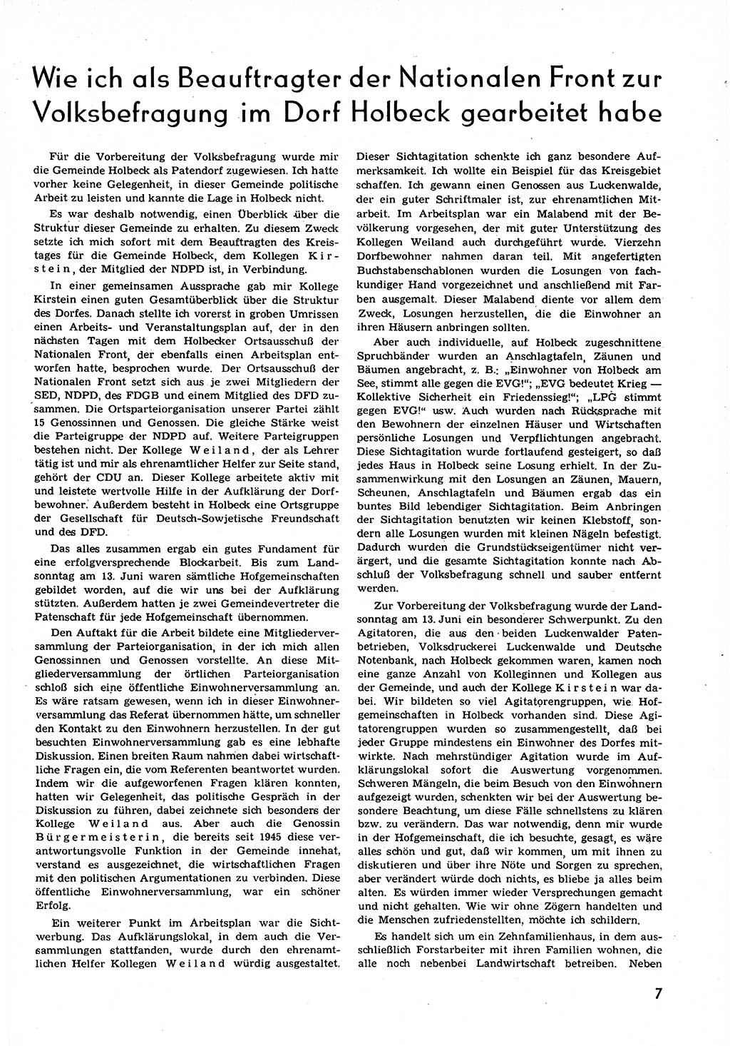 Neuer Weg (NW), Organ des Zentralkomitees (ZK) der SED (Sozialistische Einheitspartei Deutschlands) für alle Parteiarbeiter, 9. Jahrgang [Deutsche Demokratische Republik (DDR)] 1954, Heft 13/7 (NW ZK SED DDR 1954, H. 13/7)