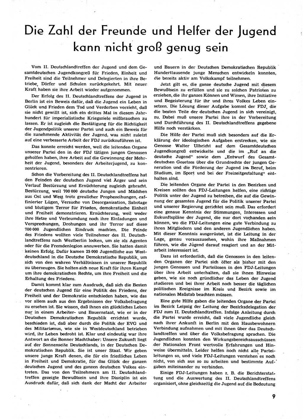 Neuer Weg (NW), Organ des Zentralkomitees (ZK) der SED (Sozialistische Einheitspartei Deutschlands) für alle Parteiarbeiter, 9. Jahrgang [Deutsche Demokratische Republik (DDR)] 1954, Heft 13/9 (NW ZK SED DDR 1954, H. 13/9)