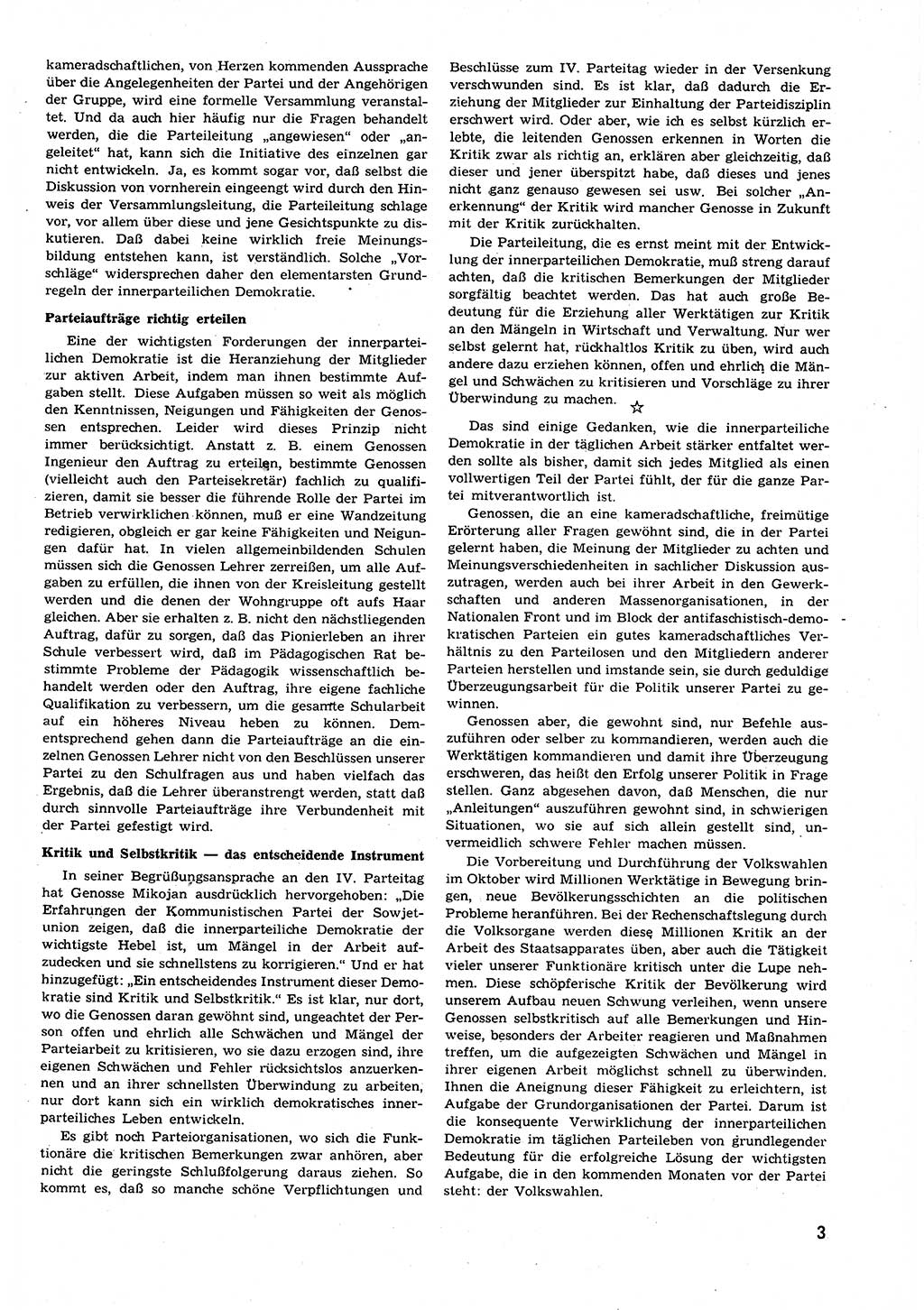 Neuer Weg (NW), Organ des Zentralkomitees (ZK) der SED (Sozialistische Einheitspartei Deutschlands) für alle Parteiarbeiter, 9. Jahrgang [Deutsche Demokratische Republik (DDR)] 1954, Heft 14/3 (NW ZK SED DDR 1954, H. 14/3)