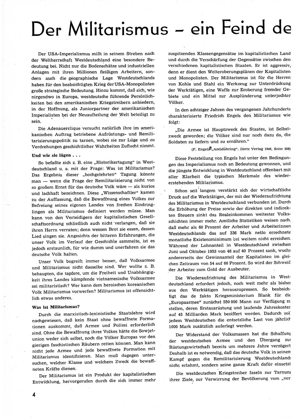 Neuer Weg (NW), Organ des Zentralkomitees (ZK) der SED (Sozialistische Einheitspartei Deutschlands) für alle Parteiarbeiter, 9. Jahrgang [Deutsche Demokratische Republik (DDR)] 1954, Heft 14/4 (NW ZK SED DDR 1954, H. 14/4)