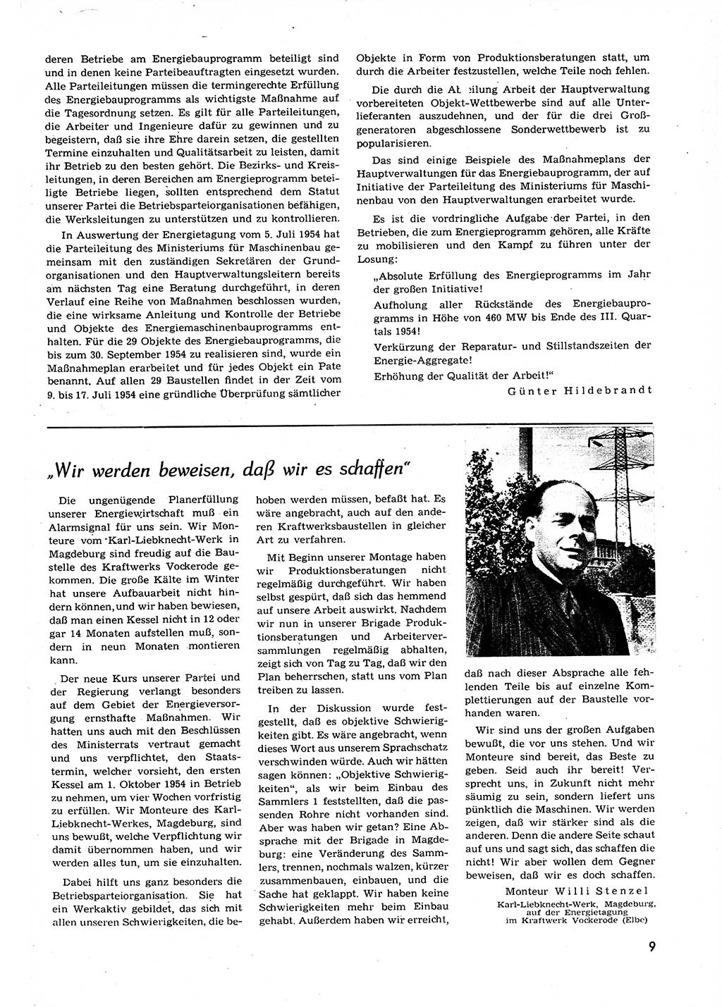 Neuer Weg (NW), Organ des Zentralkomitees (ZK) der SED (Sozialistische Einheitspartei Deutschlands) für alle Parteiarbeiter, 9. Jahrgang [Deutsche Demokratische Republik (DDR)] 1954, Heft 14/9 (NW ZK SED DDR 1954, H. 14/9)