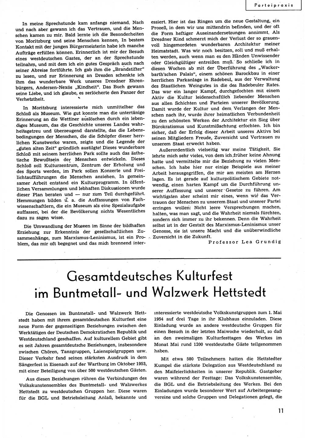 Neuer Weg (NW), Organ des Zentralkomitees (ZK) der SED (Sozialistische Einheitspartei Deutschlands) für alle Parteiarbeiter, 9. Jahrgang [Deutsche Demokratische Republik (DDR)] 1954, Heft 15/11 (NW ZK SED DDR 1954, H. 15/11)
