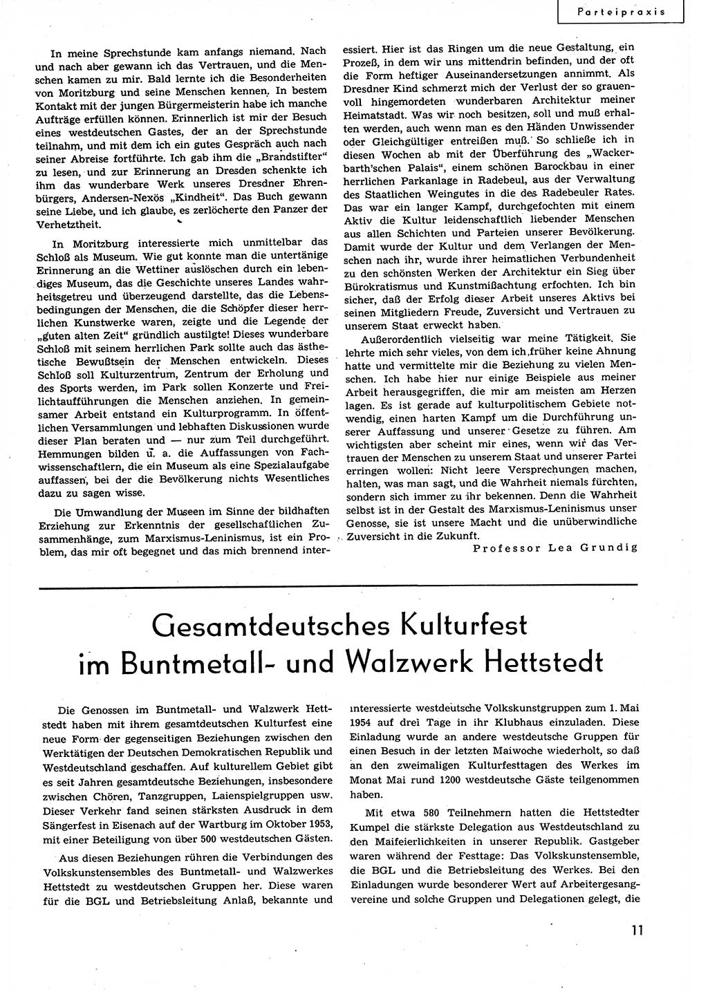 Neuer Weg (NW), Organ des Zentralkomitees (ZK) der SED (Sozialistische Einheitspartei Deutschlands) für alle Parteiarbeiter, 9. Jahrgang [Deutsche Demokratische Republik (DDR)] 1954, Heft 15/11 (NW ZK SED DDR 1954, H. 15/11)