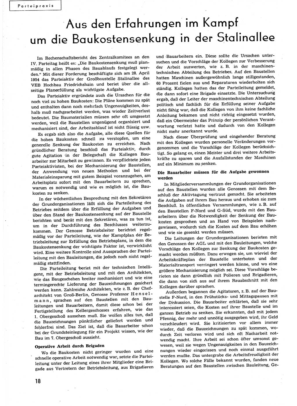 Neuer Weg (NW), Organ des Zentralkomitees (ZK) der SED (Sozialistische Einheitspartei Deutschlands) für alle Parteiarbeiter, 9. Jahrgang [Deutsche Demokratische Republik (DDR)] 1954, Heft 15/18 (NW ZK SED DDR 1954, H. 15/18)