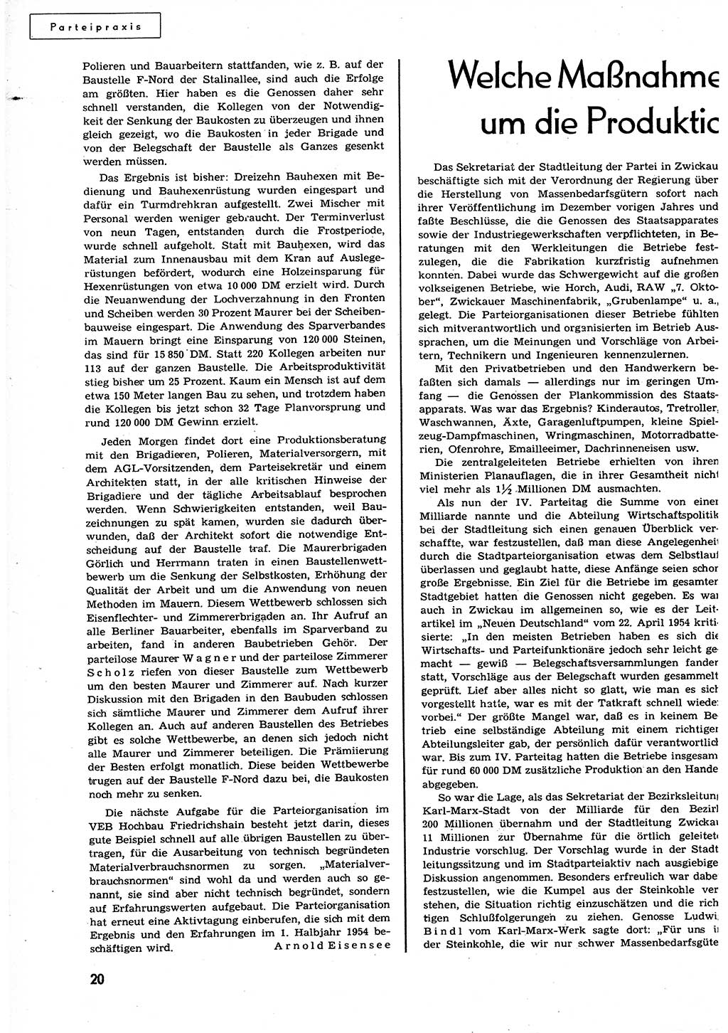 Neuer Weg (NW), Organ des Zentralkomitees (ZK) der SED (Sozialistische Einheitspartei Deutschlands) für alle Parteiarbeiter, 9. Jahrgang [Deutsche Demokratische Republik (DDR)] 1954, Heft 15/20 (NW ZK SED DDR 1954, H. 15/20)