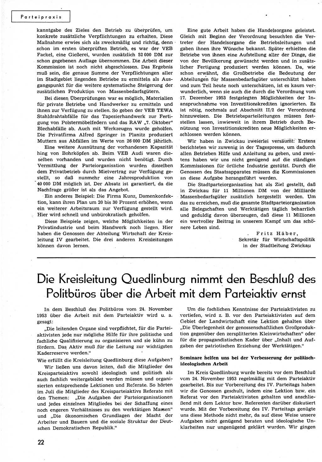 Neuer Weg (NW), Organ des Zentralkomitees (ZK) der SED (Sozialistische Einheitspartei Deutschlands) für alle Parteiarbeiter, 9. Jahrgang [Deutsche Demokratische Republik (DDR)] 1954, Heft 15/22 (NW ZK SED DDR 1954, H. 15/22)