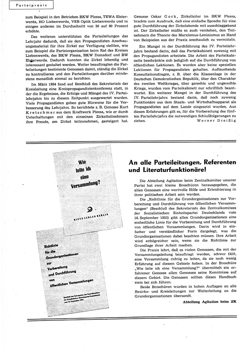 Neuer Weg (NW), Organ des Zentralkomitees (ZK) der SED (Sozialistische Einheitspartei Deutschlands) für alle Parteiarbeiter, 9. Jahrgang [Deutsche Demokratische Republik (DDR)] 1954, Heft 15/26 (NW ZK SED DDR 1954, H. 15/26)