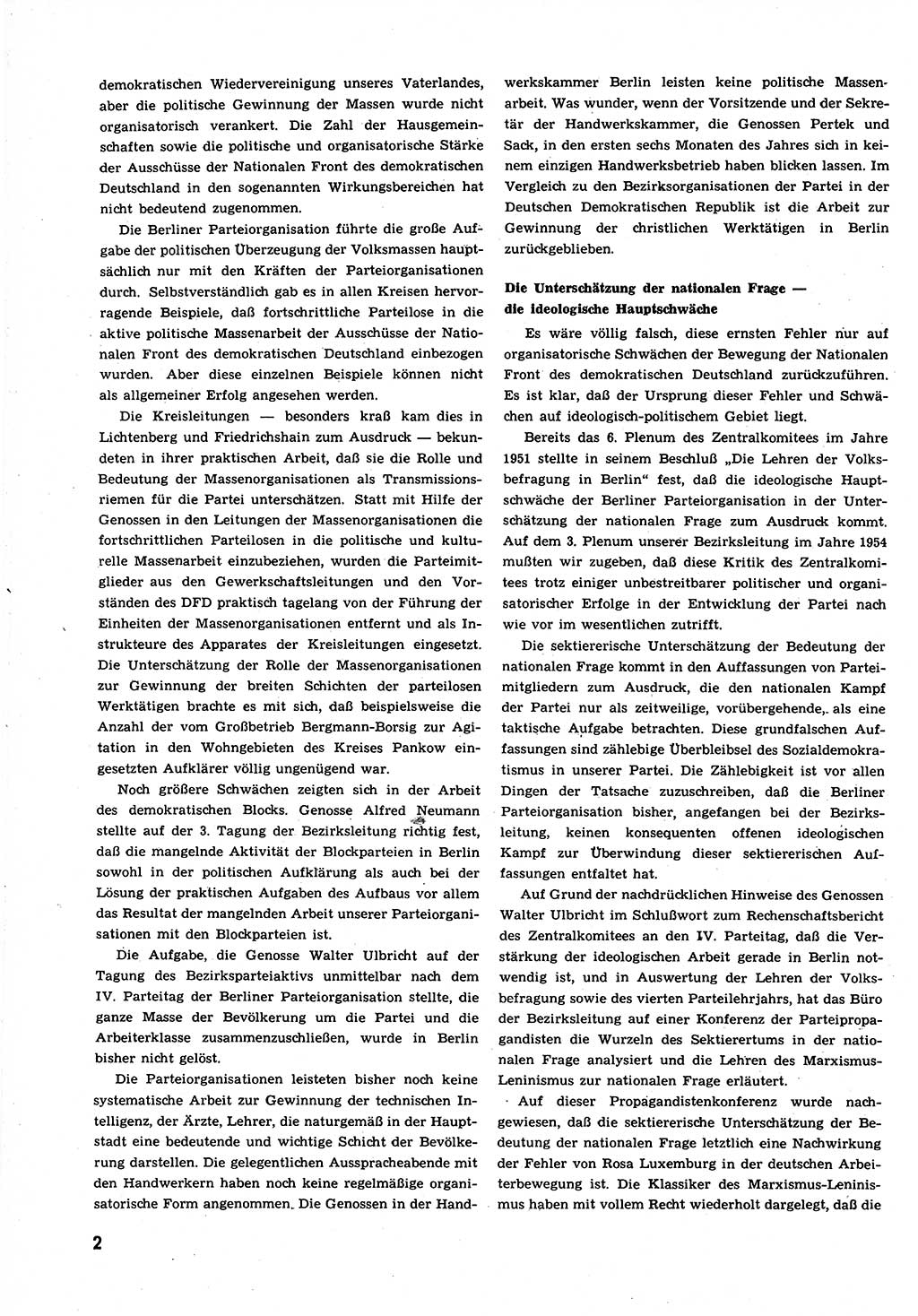 Neuer Weg (NW), Organ des Zentralkomitees (ZK) der SED (Sozialistische Einheitspartei Deutschlands) für alle Parteiarbeiter, 9. Jahrgang [Deutsche Demokratische Republik (DDR)] 1954, Heft 16/2 (NW ZK SED DDR 1954, H. 16/2)