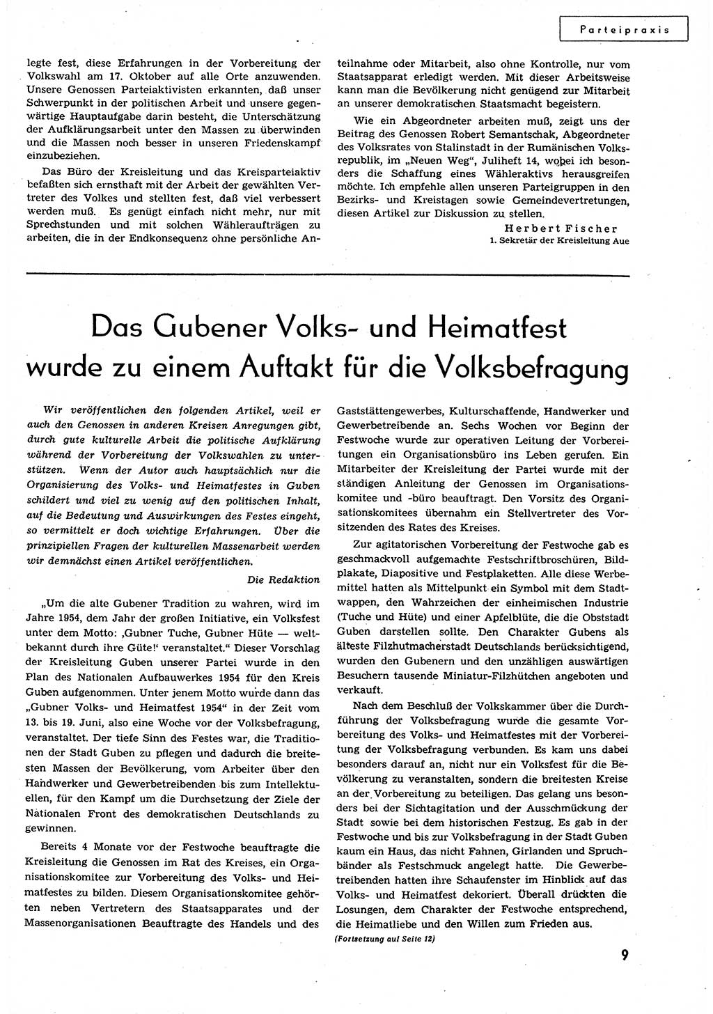 Neuer Weg (NW), Organ des Zentralkomitees (ZK) der SED (Sozialistische Einheitspartei Deutschlands) für alle Parteiarbeiter, 9. Jahrgang [Deutsche Demokratische Republik (DDR)] 1954, Heft 16/9 (NW ZK SED DDR 1954, H. 16/9)