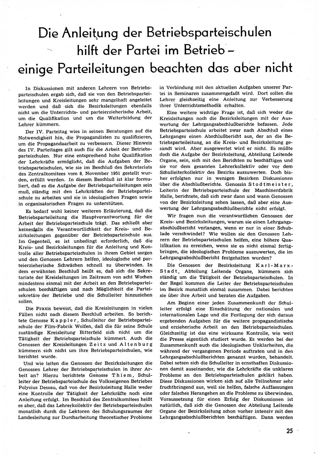 Neuer Weg (NW), Organ des Zentralkomitees (ZK) der SED (Sozialistische Einheitspartei Deutschlands) für alle Parteiarbeiter, 9. Jahrgang [Deutsche Demokratische Republik (DDR)] 1954, Heft 16/25 (NW ZK SED DDR 1954, H. 16/25)