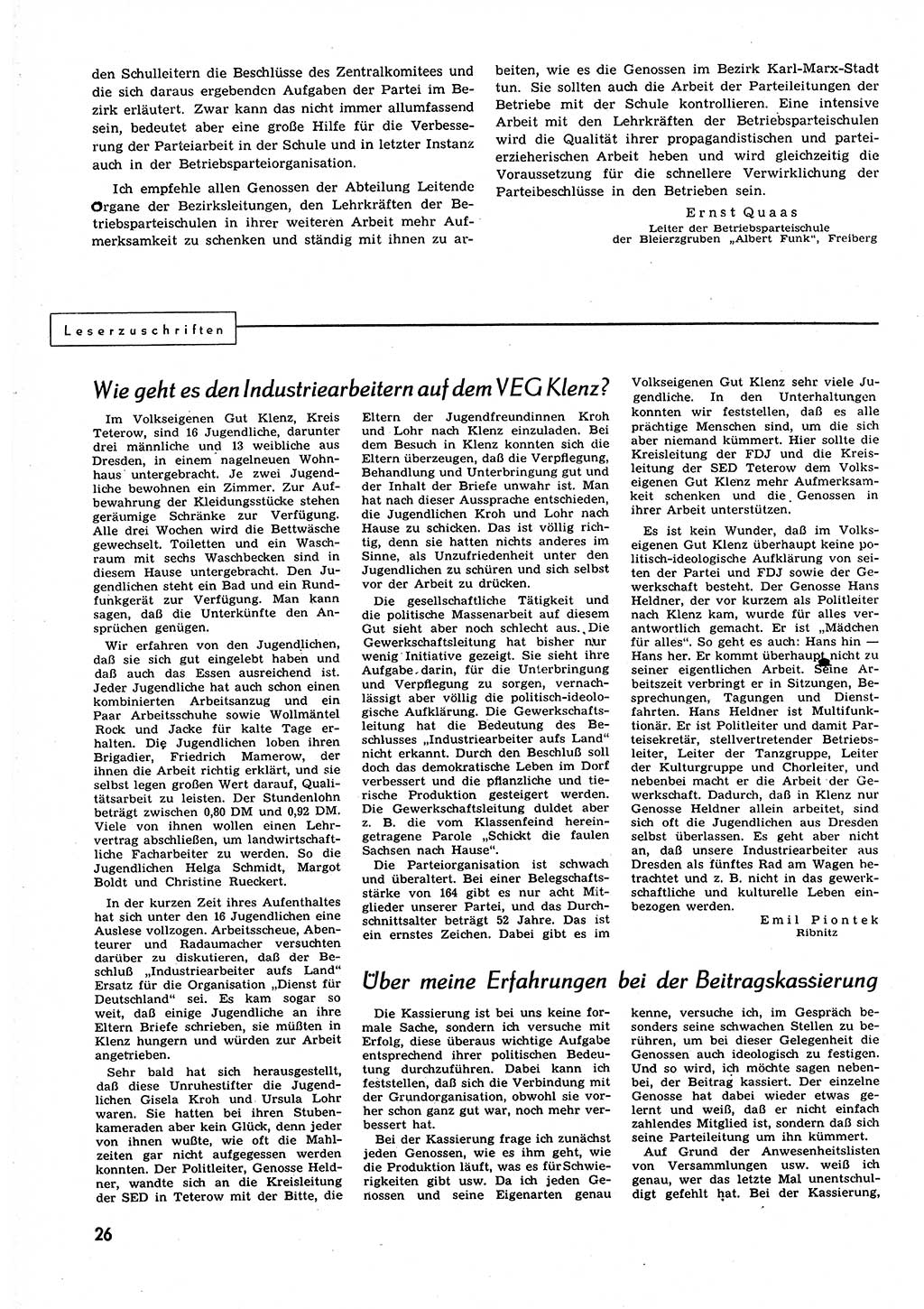 Neuer Weg (NW), Organ des Zentralkomitees (ZK) der SED (Sozialistische Einheitspartei Deutschlands) für alle Parteiarbeiter, 9. Jahrgang [Deutsche Demokratische Republik (DDR)] 1954, Heft 16/26 (NW ZK SED DDR 1954, H. 16/26)
