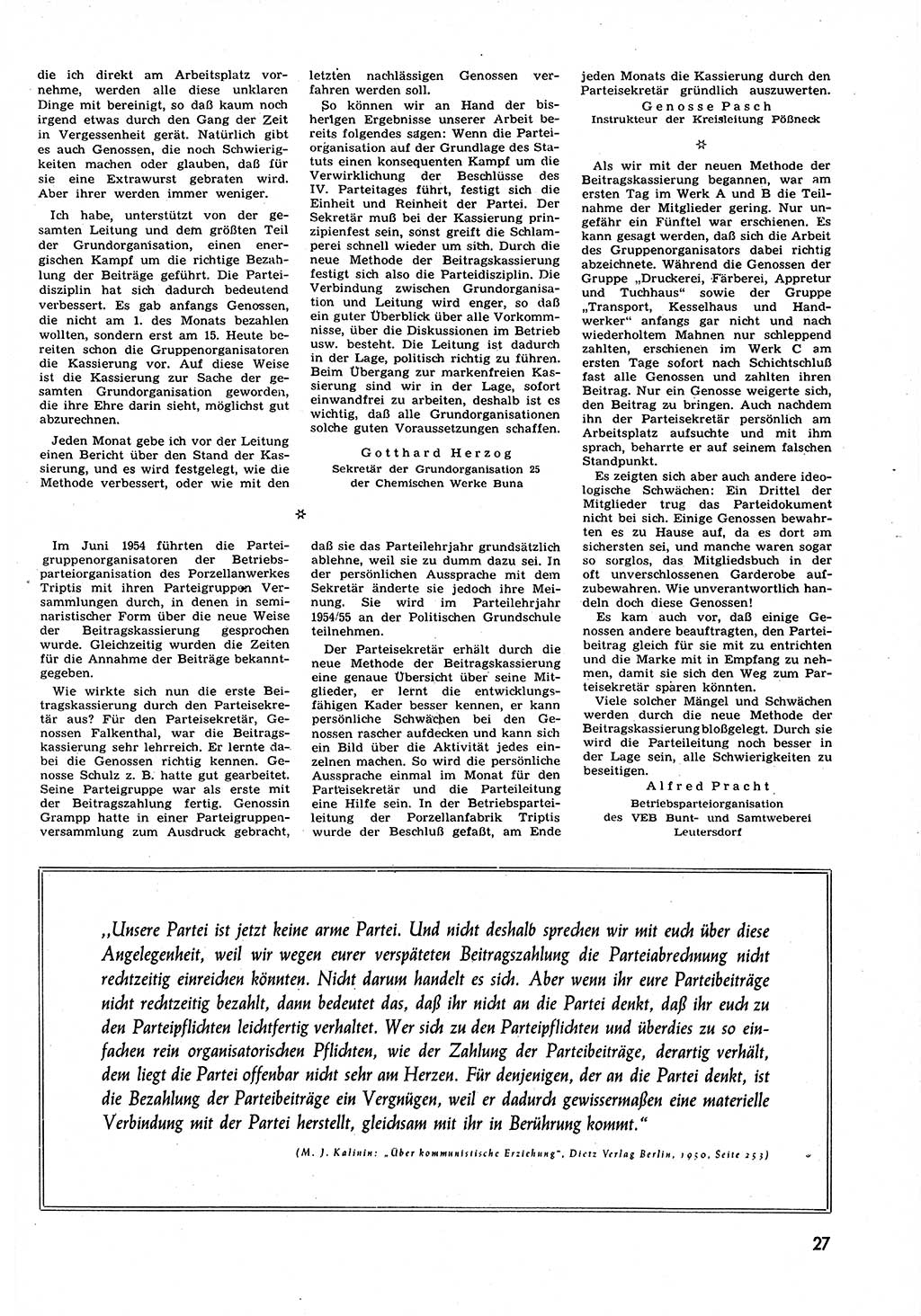 Neuer Weg (NW), Organ des Zentralkomitees (ZK) der SED (Sozialistische Einheitspartei Deutschlands) für alle Parteiarbeiter, 9. Jahrgang [Deutsche Demokratische Republik (DDR)] 1954, Heft 16/27 (NW ZK SED DDR 1954, H. 16/27)