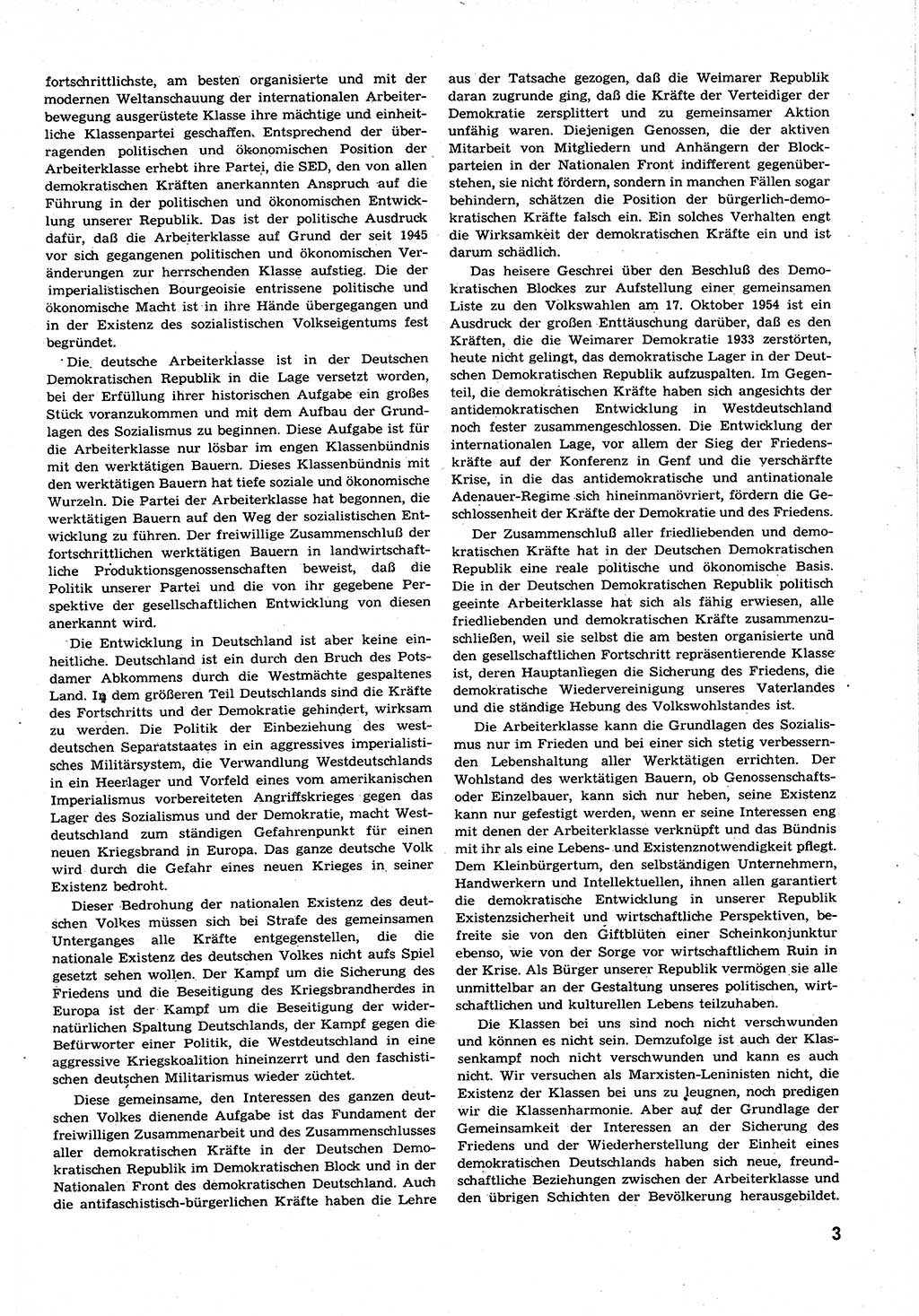 Neuer Weg (NW), Organ des Zentralkomitees (ZK) der SED (Sozialistische Einheitspartei Deutschlands) für alle Parteiarbeiter, 9. Jahrgang [Deutsche Demokratische Republik (DDR)] 1954, Heft 17/3 (NW ZK SED DDR 1954, H. 17/3)